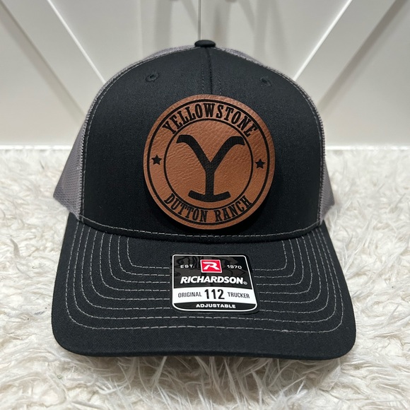 Yellowstone laser engraved Richardson 112 trucker Hat. - Picture 2 of 2